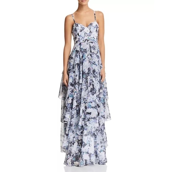 Fame and Partners The Catherine Maxi Floral Tiered Dress 4 - Picture 3 of 14